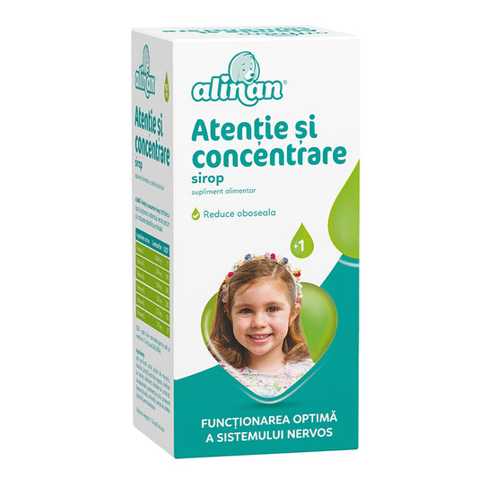 Atentie si Concentrare Sirop Alinan, Fiterman Pharma, 150ml - Vitax.ro