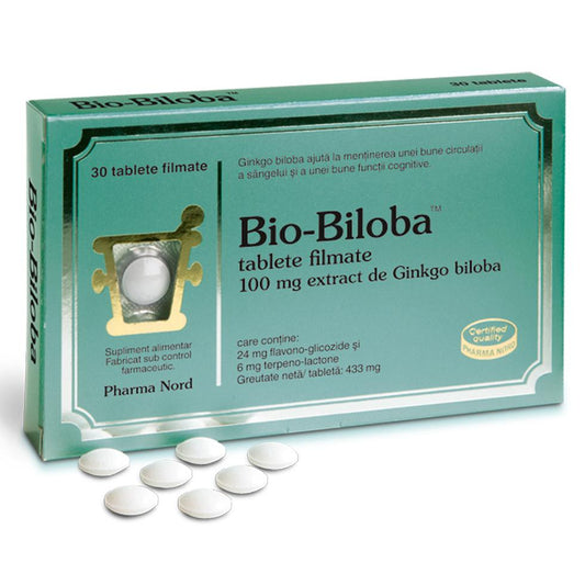 Bio-Biloba, Pharma Nord, 30 Tablete - Vitax.ro