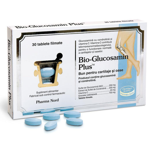 Bio-Glucosamin Plus, 250 Mg, Pharma Nord, 30 Tablete - Vitax.ro