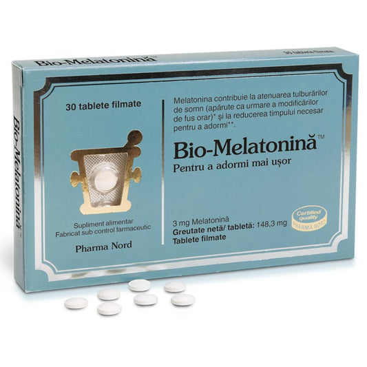 Bio-Melatonina, Pharma Nord, 30 Tablete - Vitax.ro