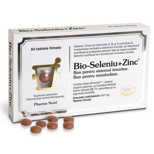Bio-Seleniu+Zinc, Pharma Nord, 60 Tablete - Vitax.ro