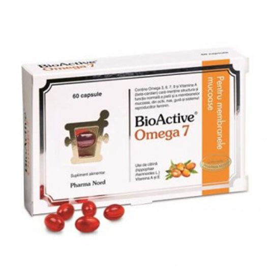 BioActive Omega 7, Pharma Nord, 60 Capsule - Vitax.ro