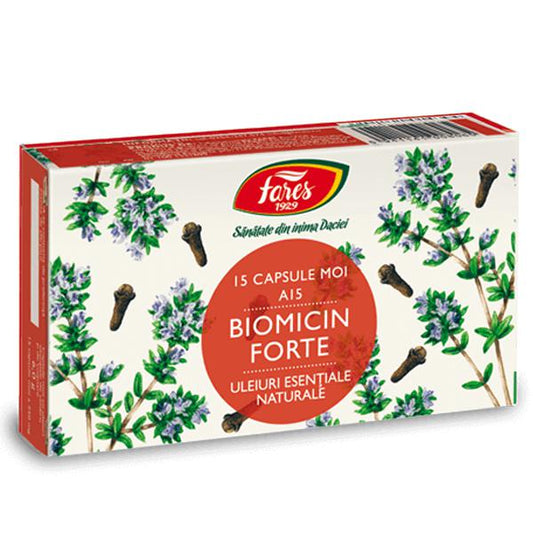Biomicin Forte A15, Fares, 15 Capsule Moi - Vitax.ro