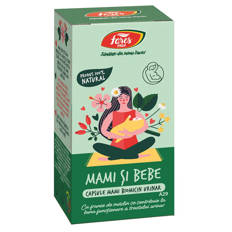 Biomicin Urinar (Mami Si Bebe) A29, Fares, 30 Capsule - Vitax.ro