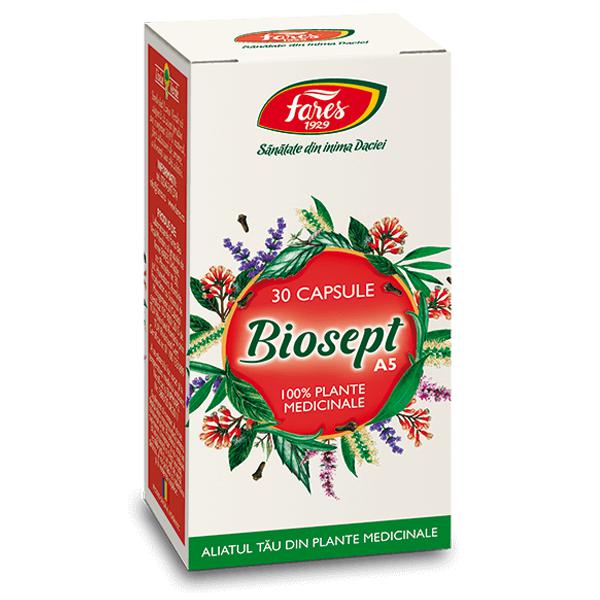 Biosept A5, Fares, 30 Capsule - Vitax.ro