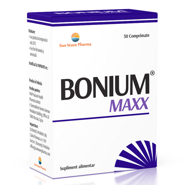 Bonium Maxx, Sun Wave Pharma, 30 Comprimate - Vitax.ro