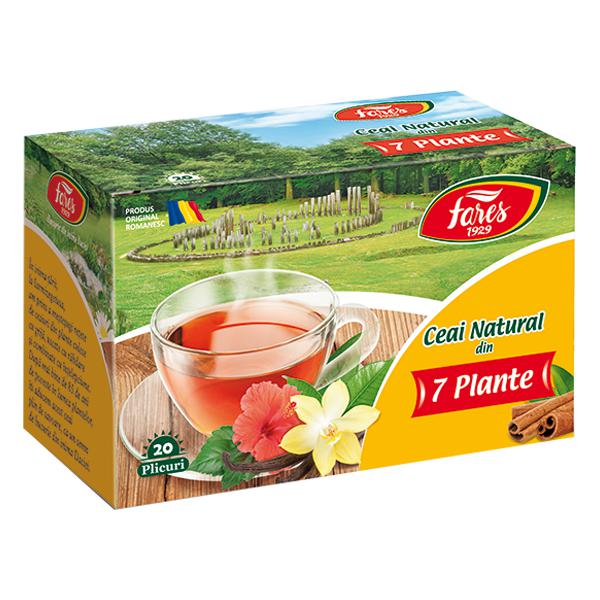 Ceai Natural din 7 Plante, Fares, 20 Pliculete - Vitax.ro