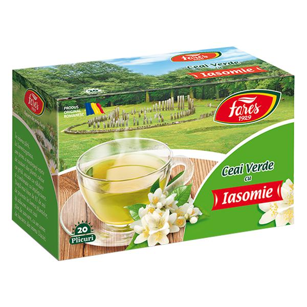 Ceai Verde cu Iasomie, Fares, 20 Pliculete - Vitax.ro