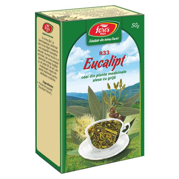 Eucalipt Frunze R33, Fares, Ceai la Punga 50gr - Vitax.ro