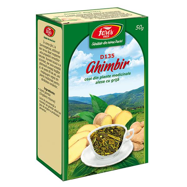 Ghimbir Radacina D135, Fares, Ceai la Punga 50gr - Vitax.ro