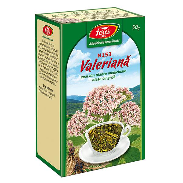 Valeriana Radacina N153, Fares, Ceai la Punga 50gr - Vitax.ro