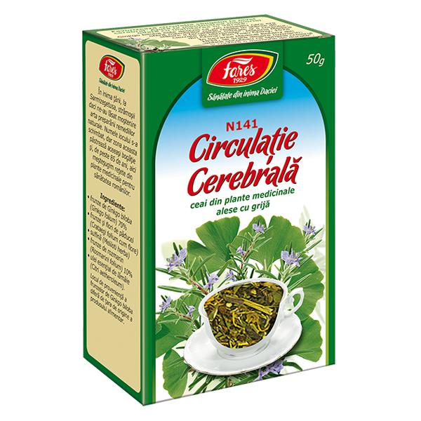 Circulatie Cerebrala N141, Fares, Ceai la Punga 50gr - Vitax.ro