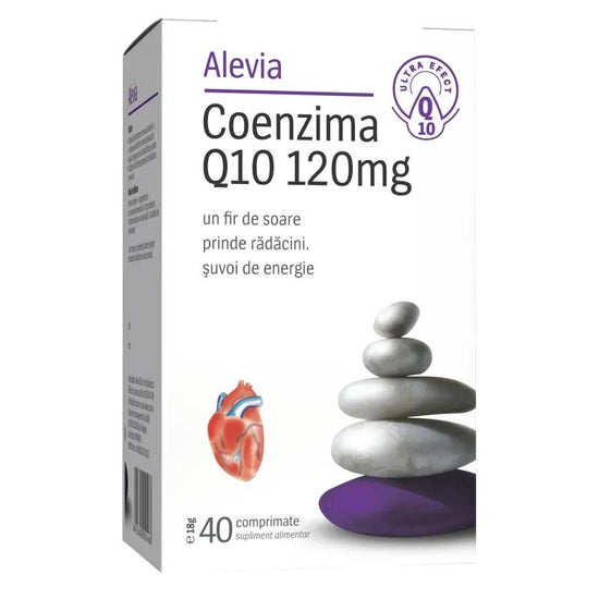 Coenzima Q10 120mg, Alevia, 40 Comprimate - Vitax.ro