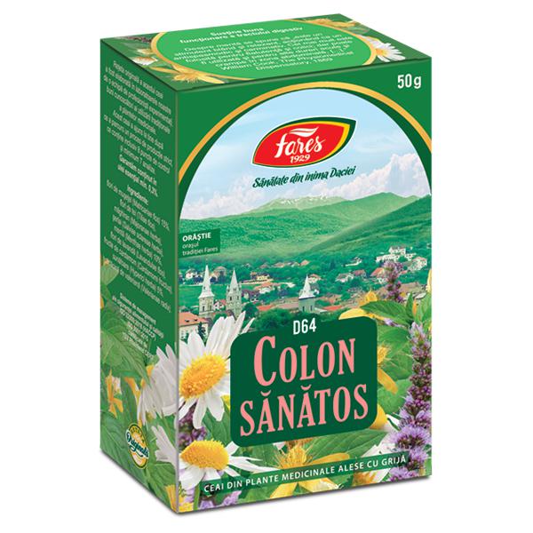 Colon Sanatos D64, Fares, Ceai la Punga 50gr - Vitax.ro