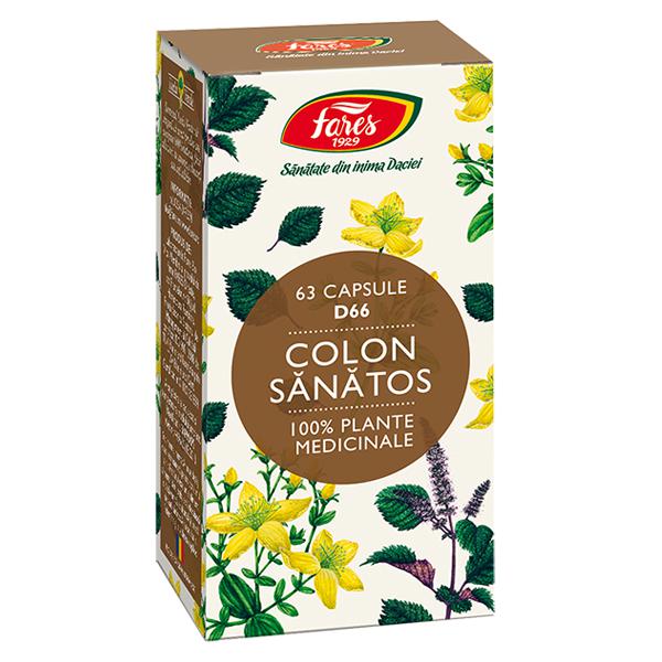 Colon Sanatos D66, Fares, 63 Capsule - Vitax.ro