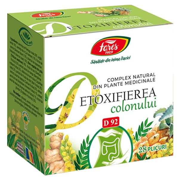 Detoxifierea Colonului D92, Fares, 28 Plicuri - Vitax.ro