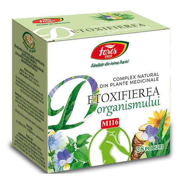 Detoxifierea Organismului M116, Fares, 28 Plicuri - Vitax.ro