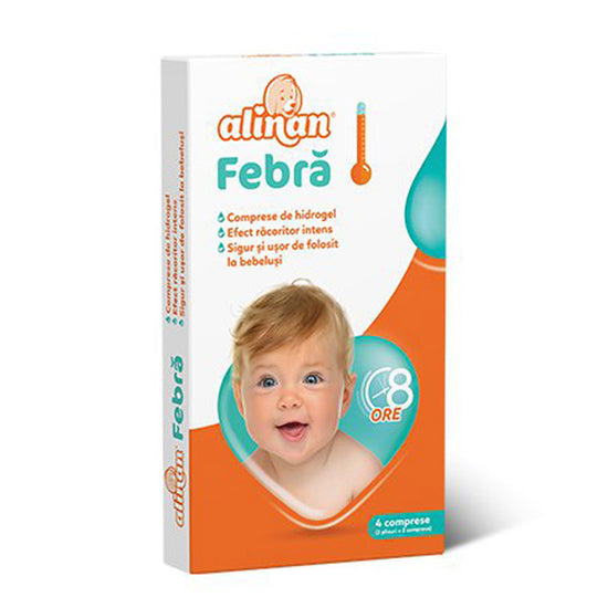 Comprese De Hidrogel Alinan Febra, Fiterman Pharma, 4 Bucati - Vitax.ro