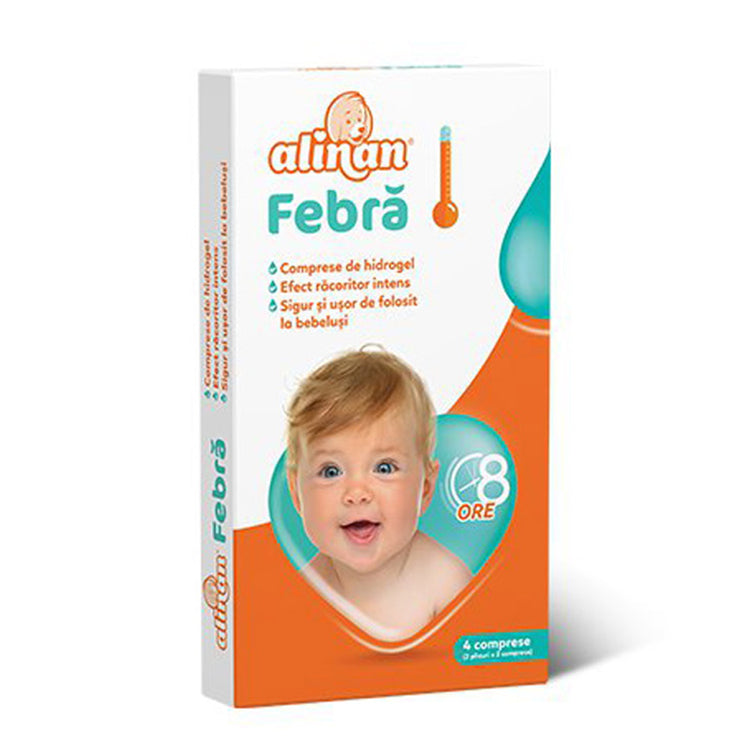 Comprese De Hidrogel Alinan Febra, Fiterman Pharma, 4 Bucati - Vitax.ro