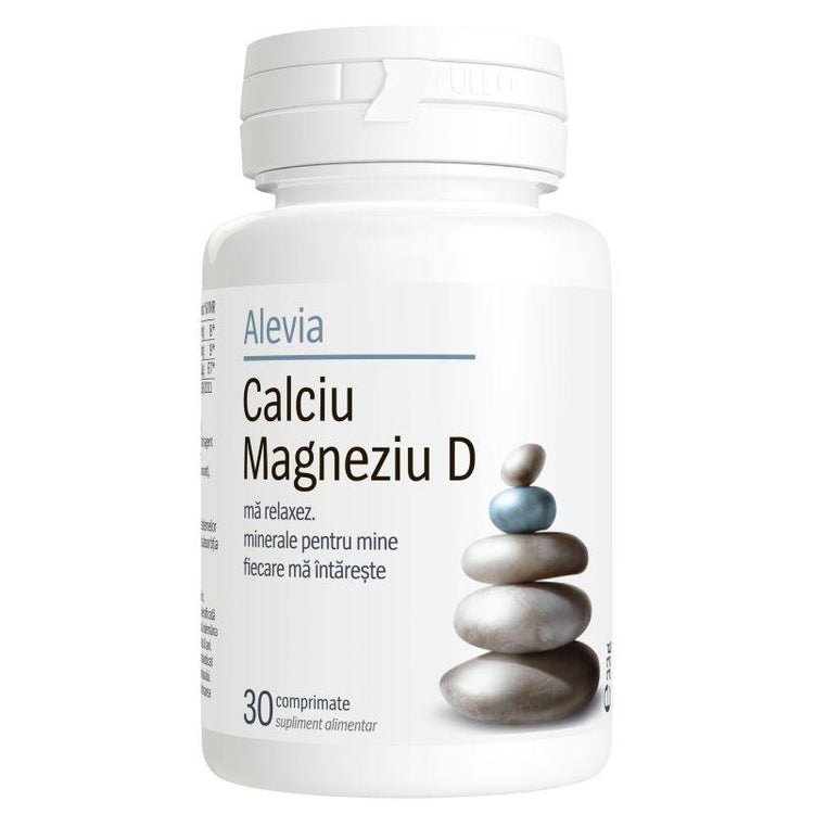 Calciu Magneziu D, Alevia, 30 Comprimate - Vitax.ro