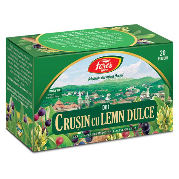 Crusin cu Lemn Dulce D81, Fares, 20 Pliculete - Vitax.ro