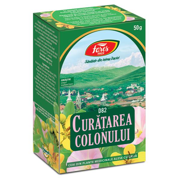 Curatarea Colonului D82, Fares, Ceai la Punga 50gr - Vitax.ro