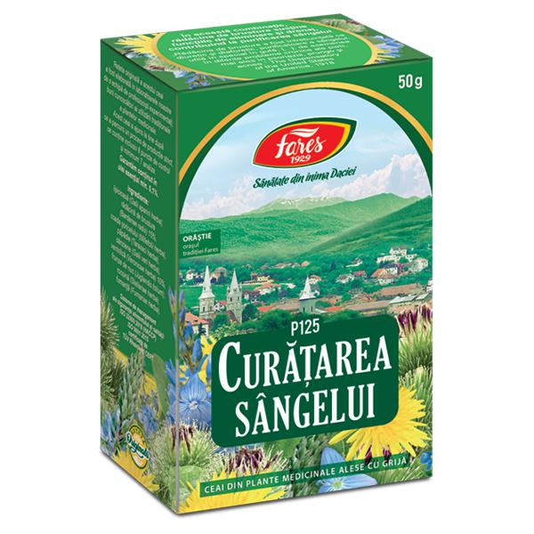 Curatarea Sangelui P125, Fares, Ceai la Punga 50gr - Vitax.ro