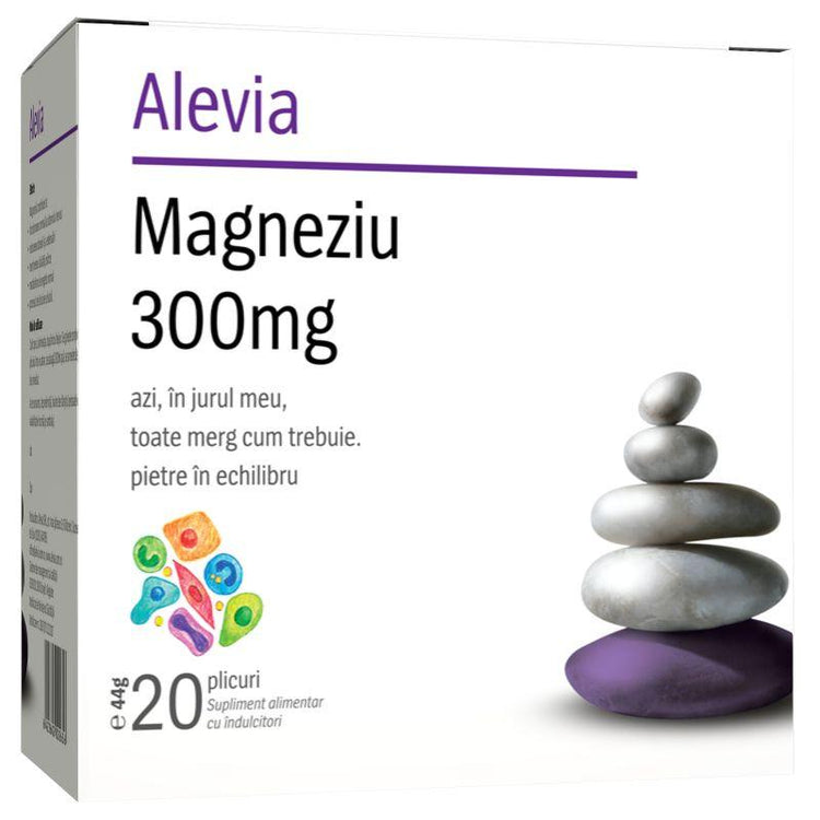 Magneziu 300mg, Alevia, 20 Plicuri - Vitax.ro