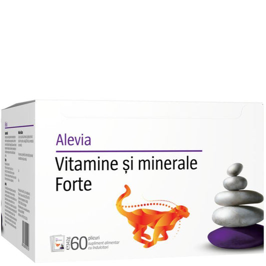 Vitamine si Minerale Forte, Alevia, 60 Plicuri - Vitax.ro