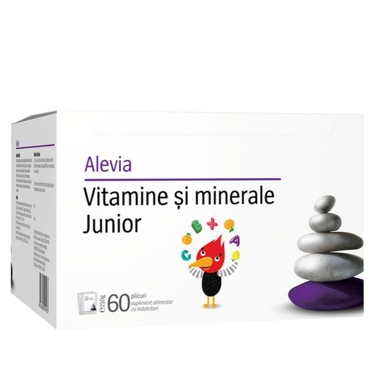 Vitamine si Minerale Junior, Alevia, 60 Plicuri - Vitax.ro