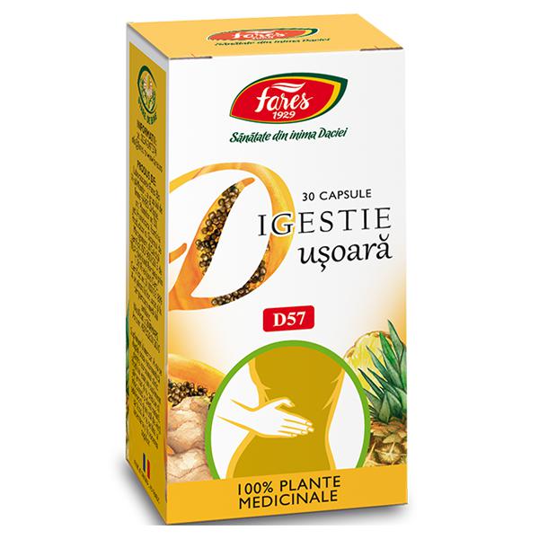 Digestie Usoara D57, Fares, 30 Capsule - Vitax.ro