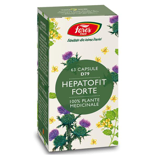 Hepatofit Forte D79, Fares, 63 Capsule - Vitax.ro