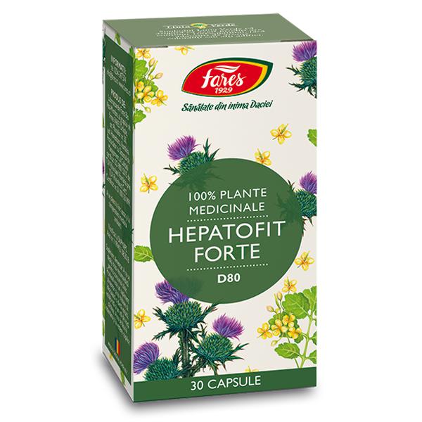 Hepatofit Forte D80, Fares, 30 Capsule - Vitax.ro