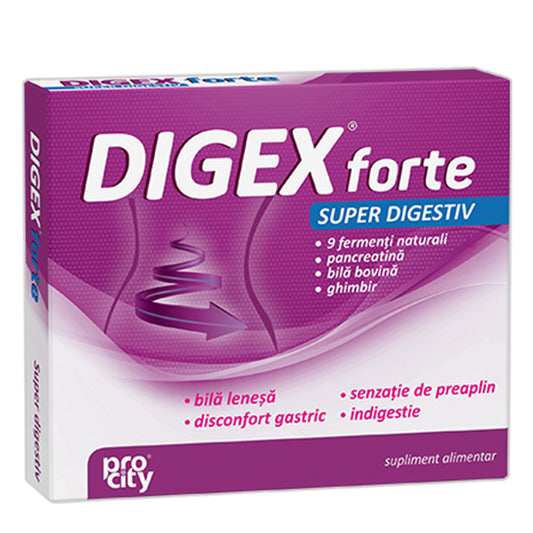 Digex Forte Super Digestiv, Fiterman Pharma, 10 Capsule - Vitax.ro