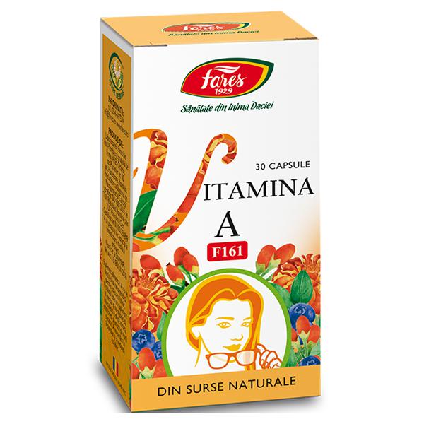 Vitamina A Naturala F161, Fares, 30 Capsule - Vitax.ro
