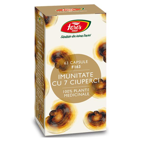 Imunitate cu 7 Ciuperci, F163, 63 Capsule - Vitax.ro