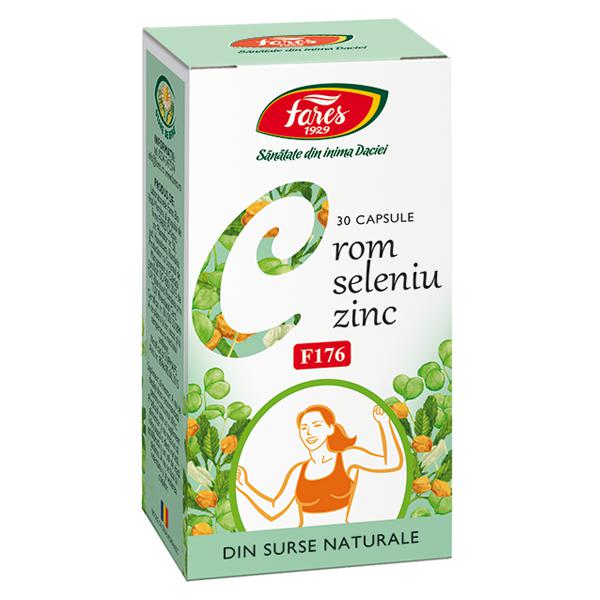 Crom Seleniu Zinc F176, Fares, 30 Capsule - Vitax.ro