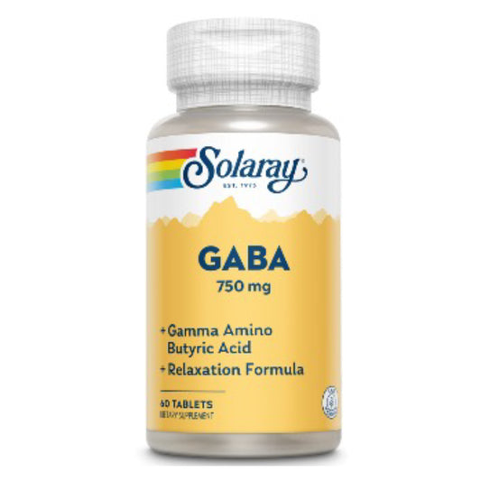 GABA 750mg, Solaray, RapidSolv, 60 Tablete - Vitax.ro