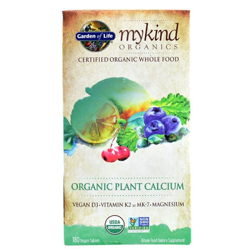 Mykind Organics Plant Calcium - 180 vcaps - Vitax.ro