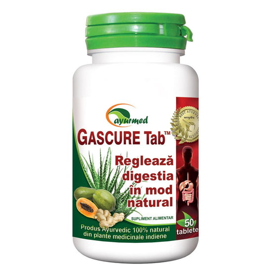 Gascure Tablete, Ayurmed, 50 Tablete - Vitax.ro