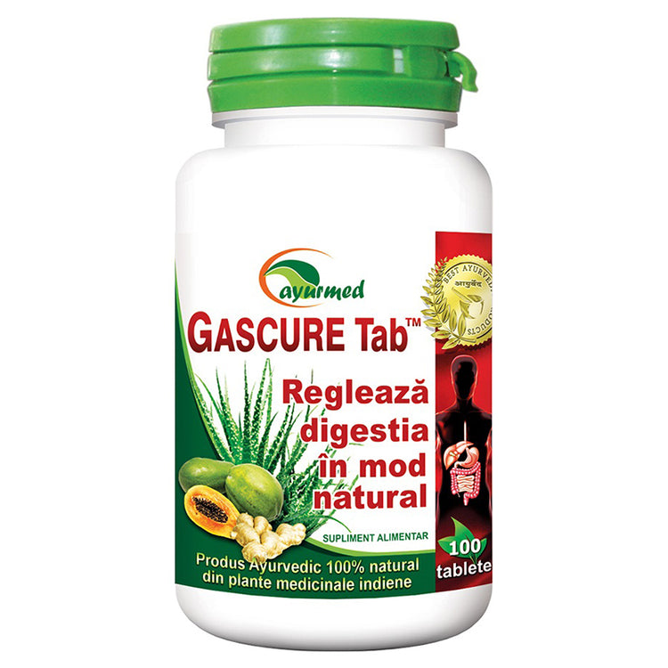 Gascure Tablete, Ayurmed, 100 Tablete - Vitax.ro