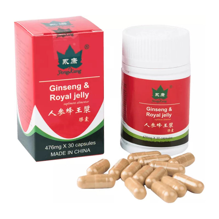 Ginseng & Royal Jelly, Yong Kang, 30 Capsule - Vitax.ro