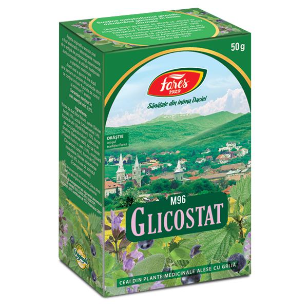 Glicostat M96, Fares, Ceai la Punga 50gr - Vitax.ro