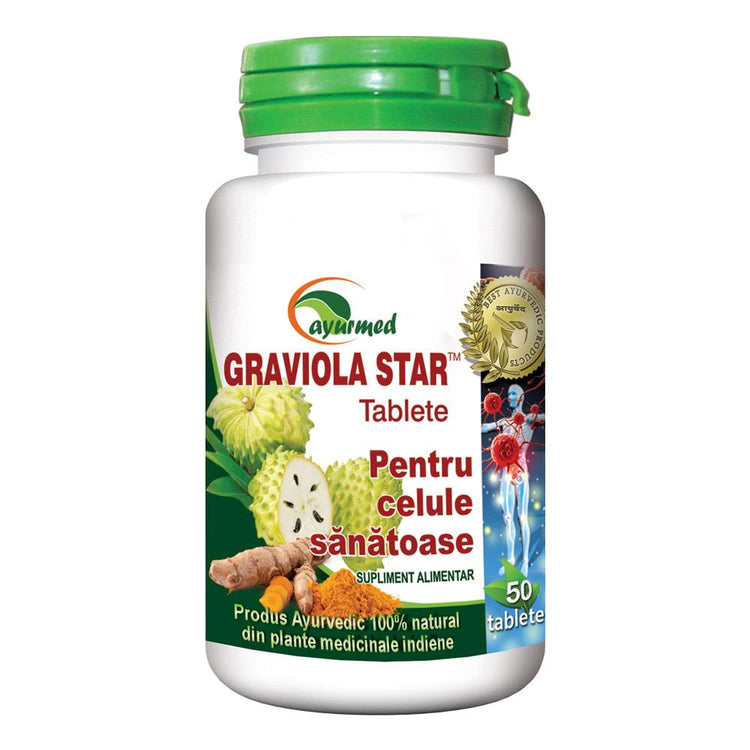 Graviola Star, Ayurmed, 50 Tablete - Vitax.ro