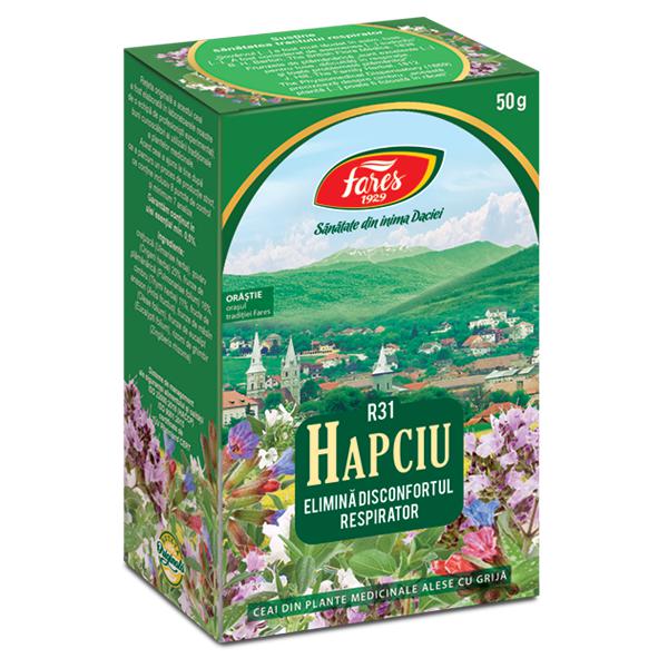Hapciu - Elimina Disconfortul Respirator, R31, Ceai la Punga 50gr - Vitax.ro
