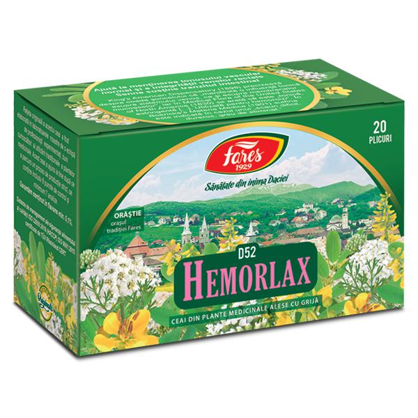 Hemorlax D52, Fares, 20 Pliculete - Vitax.ro