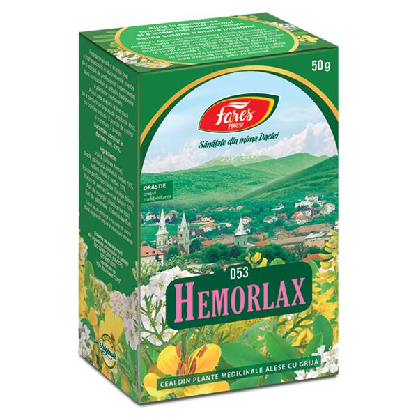 Hemorlax D53, Fares, Ceai la Punga 50gr - Vitax.ro