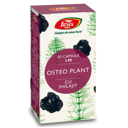 Osteo Plant cu Shilajit L98, Fares, 30 Capsule - Vitax.ro