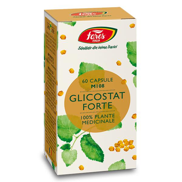 Glicostat Forte M108, Fares, 60 Capsule - Vitax.ro