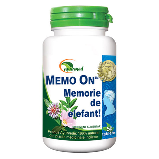 Memo On, Ayurmed, 50 Tablete - Vitax.ro